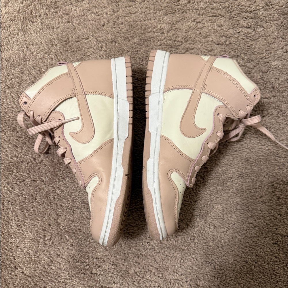 Nike Dunk High top sneakers in the "Pink Oxford" size 38 GUC - Picture 9 of 15